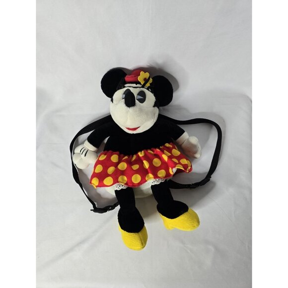 Vintage 1930s Style Looking Minnie Mouse Plush Backpack 1996 Child Size- Rare - Picture 11 of 14